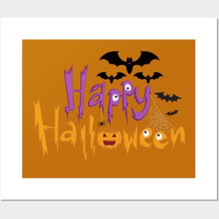 Happy Halloween Pumpkin Scary Posters and Art